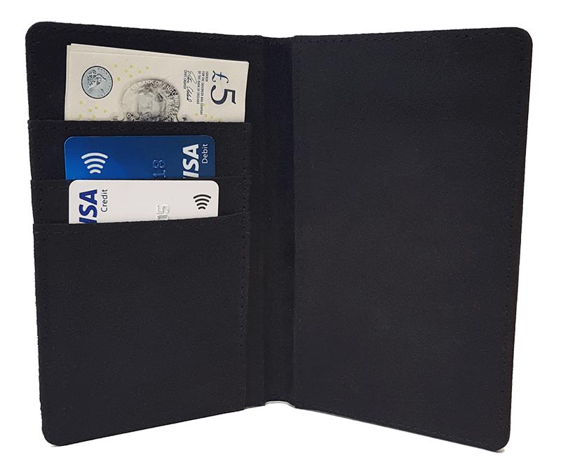 Personalised Blue Stripe Initials Passport Cover