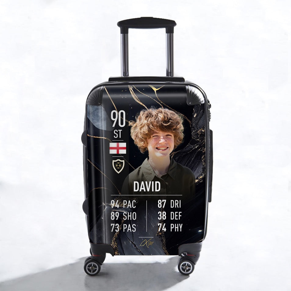 Personalised FIFA Football Player Card Suitcase