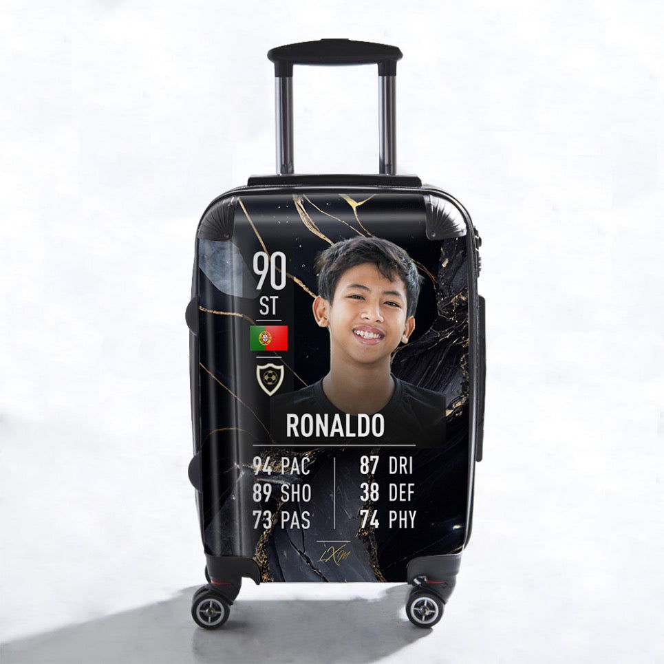 Personalised FIFA Football Player Card Suitcase