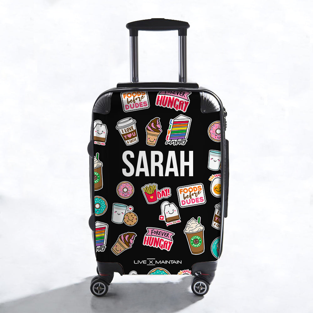 Personalised Foodie Sticker Suitcase