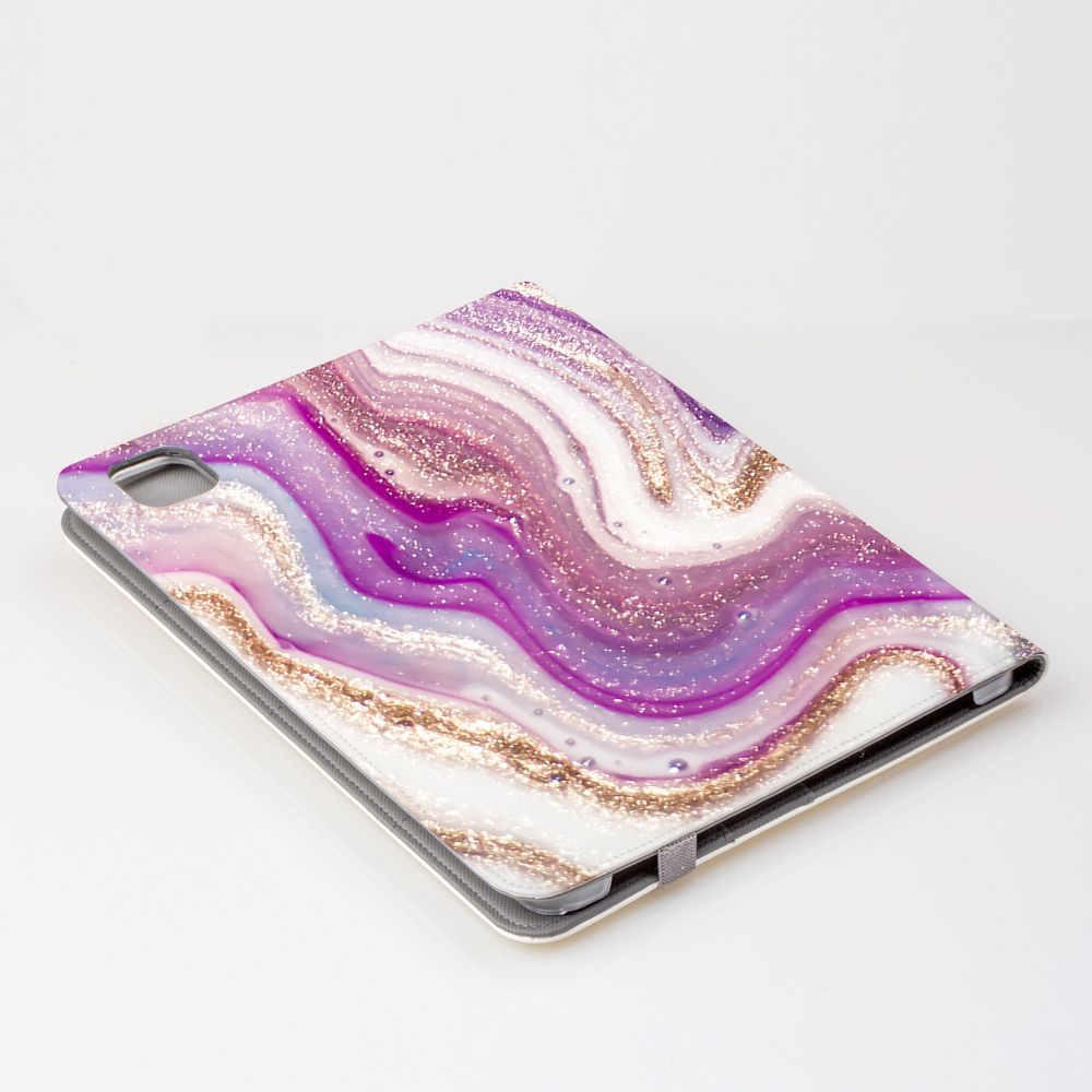 Personalised Violet Marble Initials iPad Pro Case