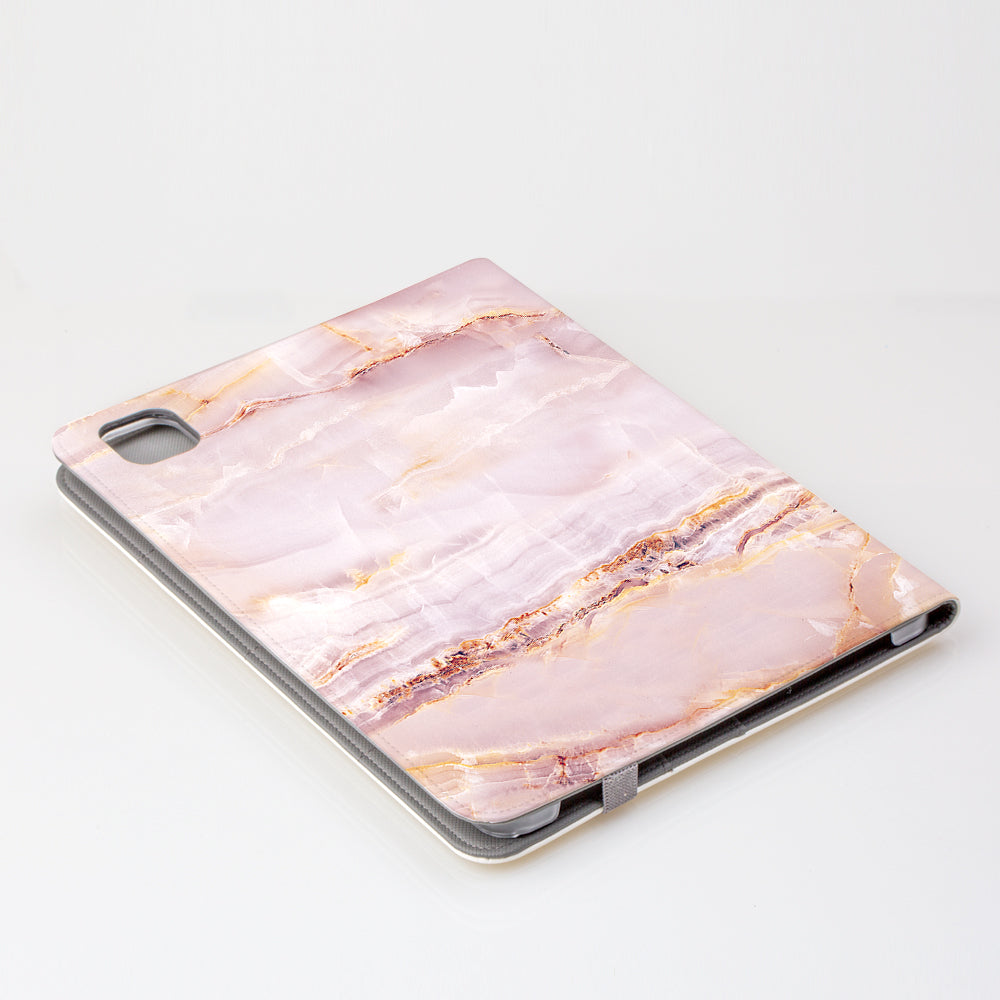 Personalised Natural Pink Marble Name iPad Pro Case