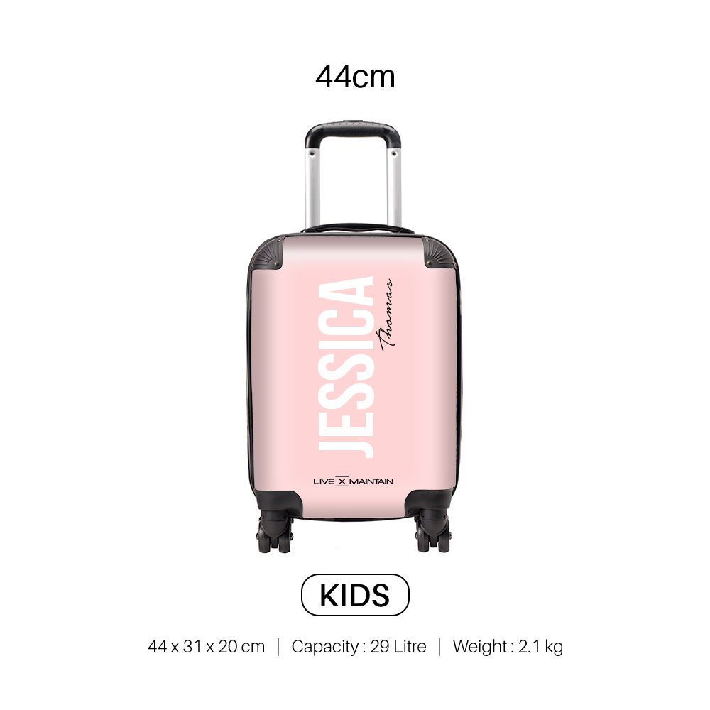 Personalised Bloom Side Name Suitcase