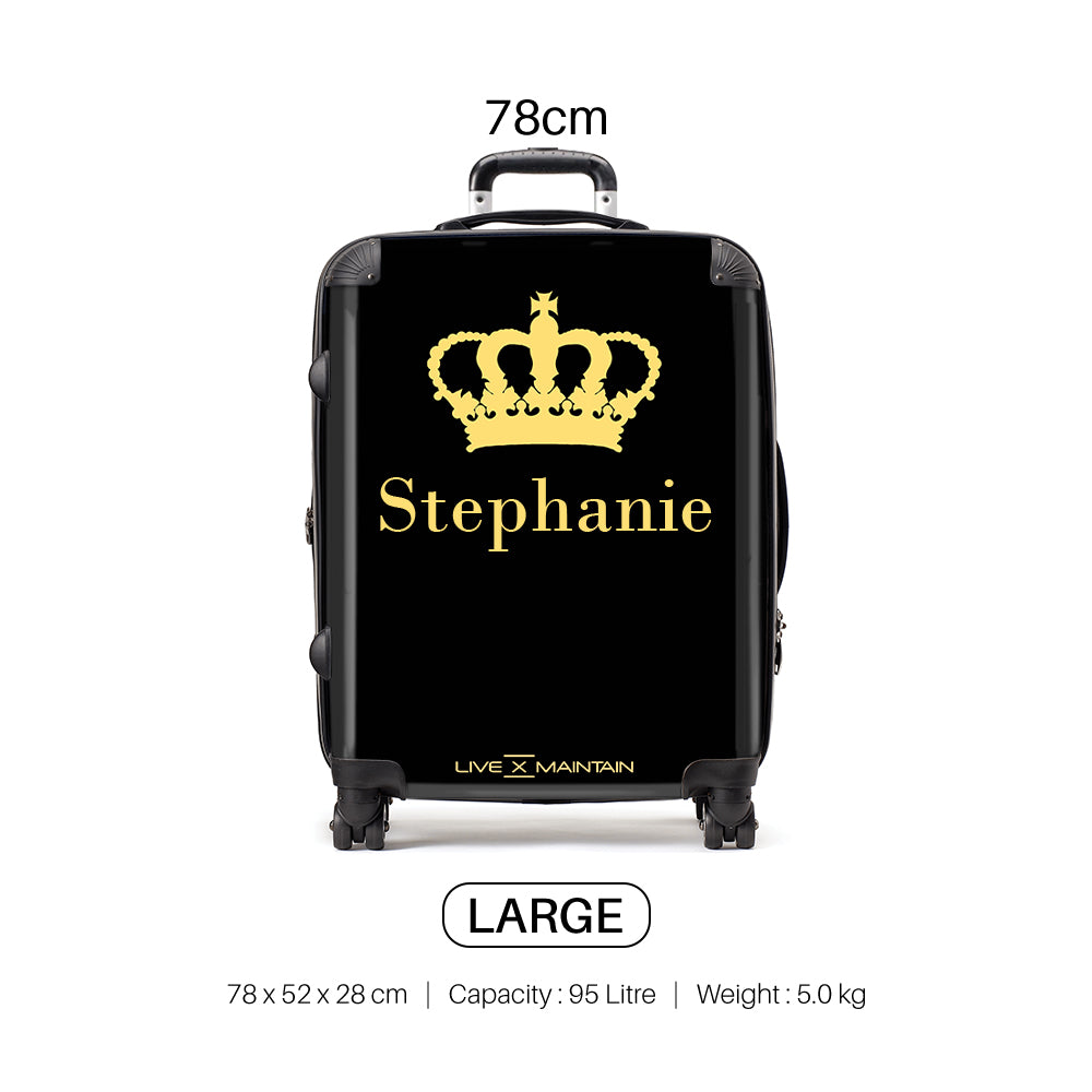 Personalised Name Crown Suitcase
