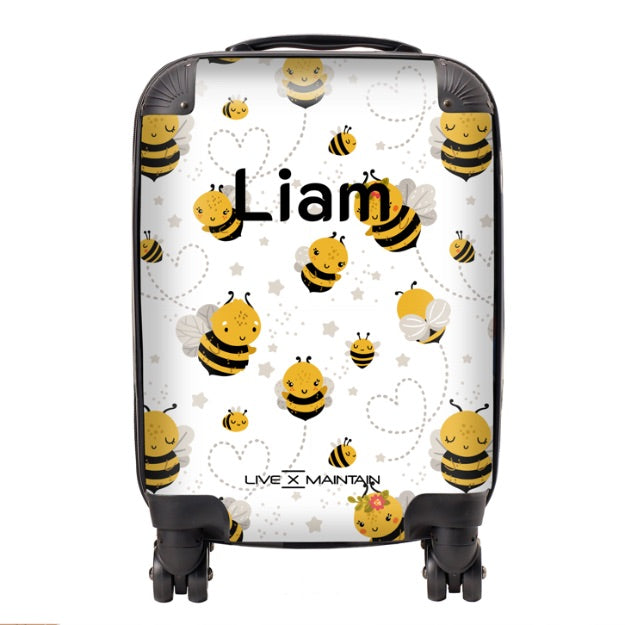 Personalised Busy Bee Kids Suitcase