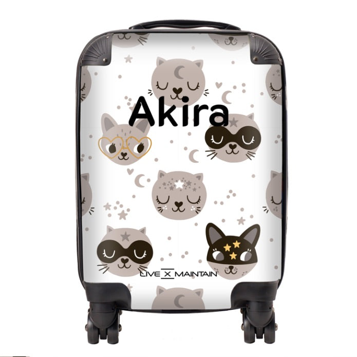 Personalised Cat Kids Suitcase