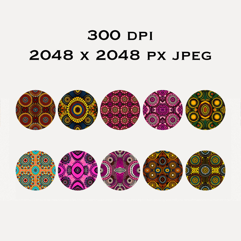 40 Ankara African Wax Fabric High Res Backgrounds