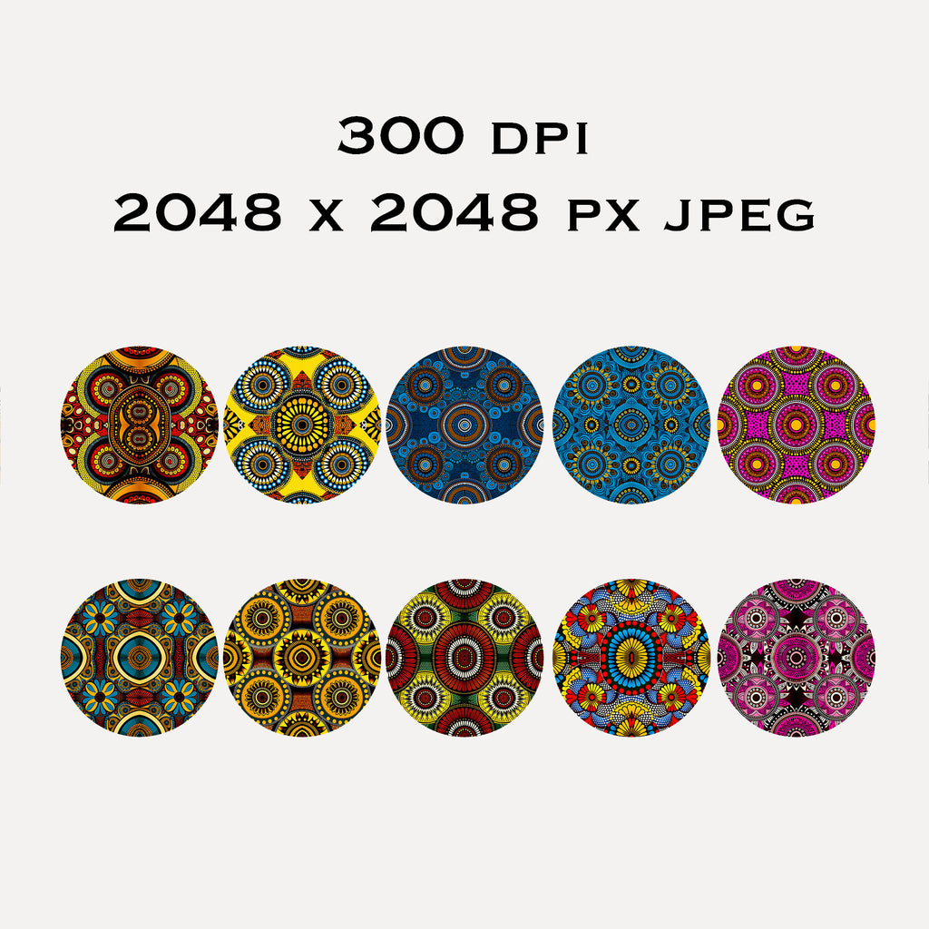 40 Ankara African Wax Fabric High Res Backgrounds