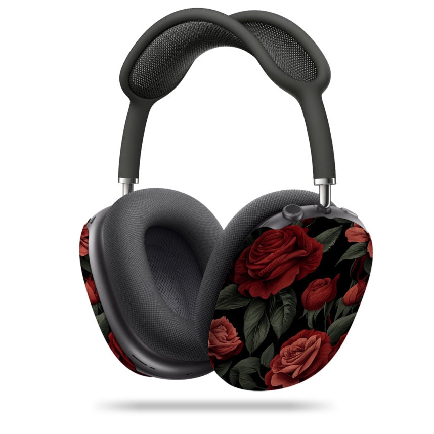 Dark Floral Rose AirPod Max Case