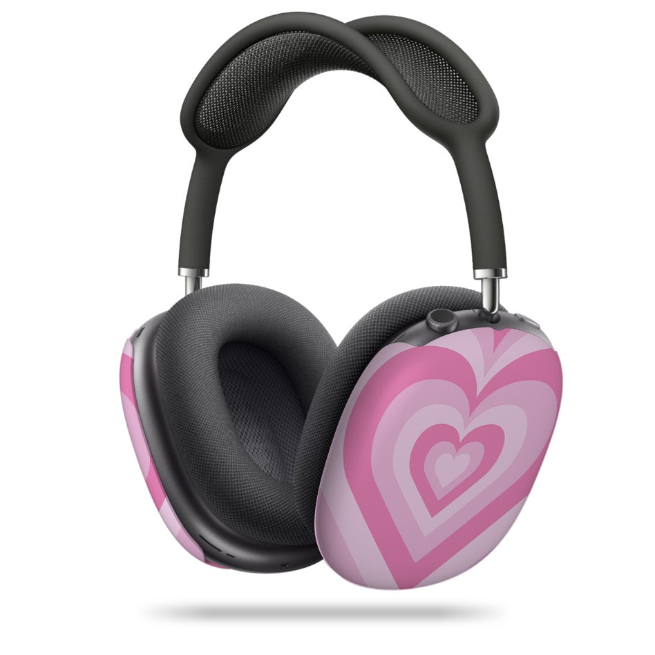 Pink Heart Latte AirPod Max Case