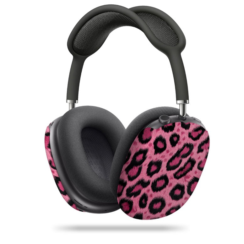 Pink Leopard Print AirPod Max Case