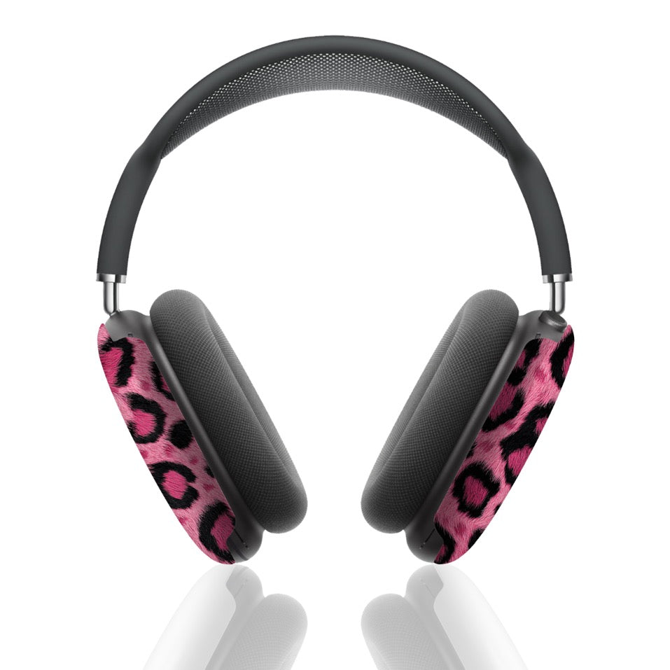 Pink Leopard Print AirPod Max Case