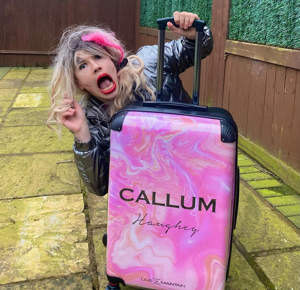 Personalised Callum Haughey Suitcase - LIVE x MAINTAIN