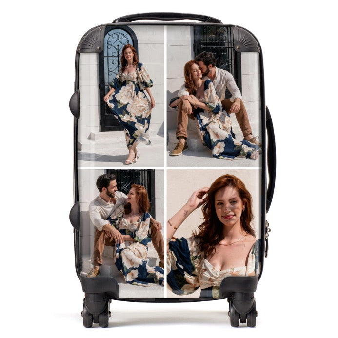 Personalised 4 Photo Collage Suitcase