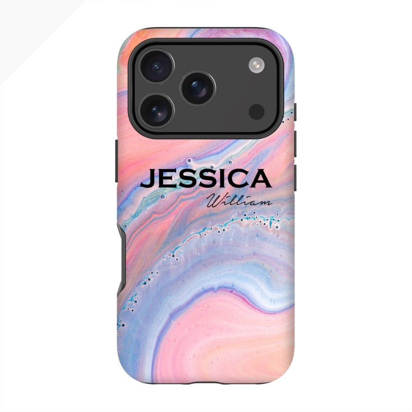 Personalised Acrylic Marble Name iPhone 17 Pro Case