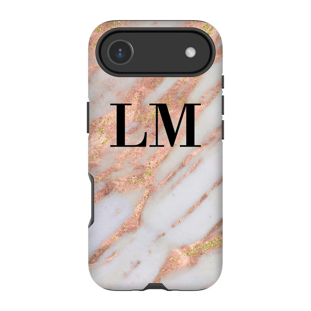 Personalised Aprilia Marble Initials iPhone 17 Air Case