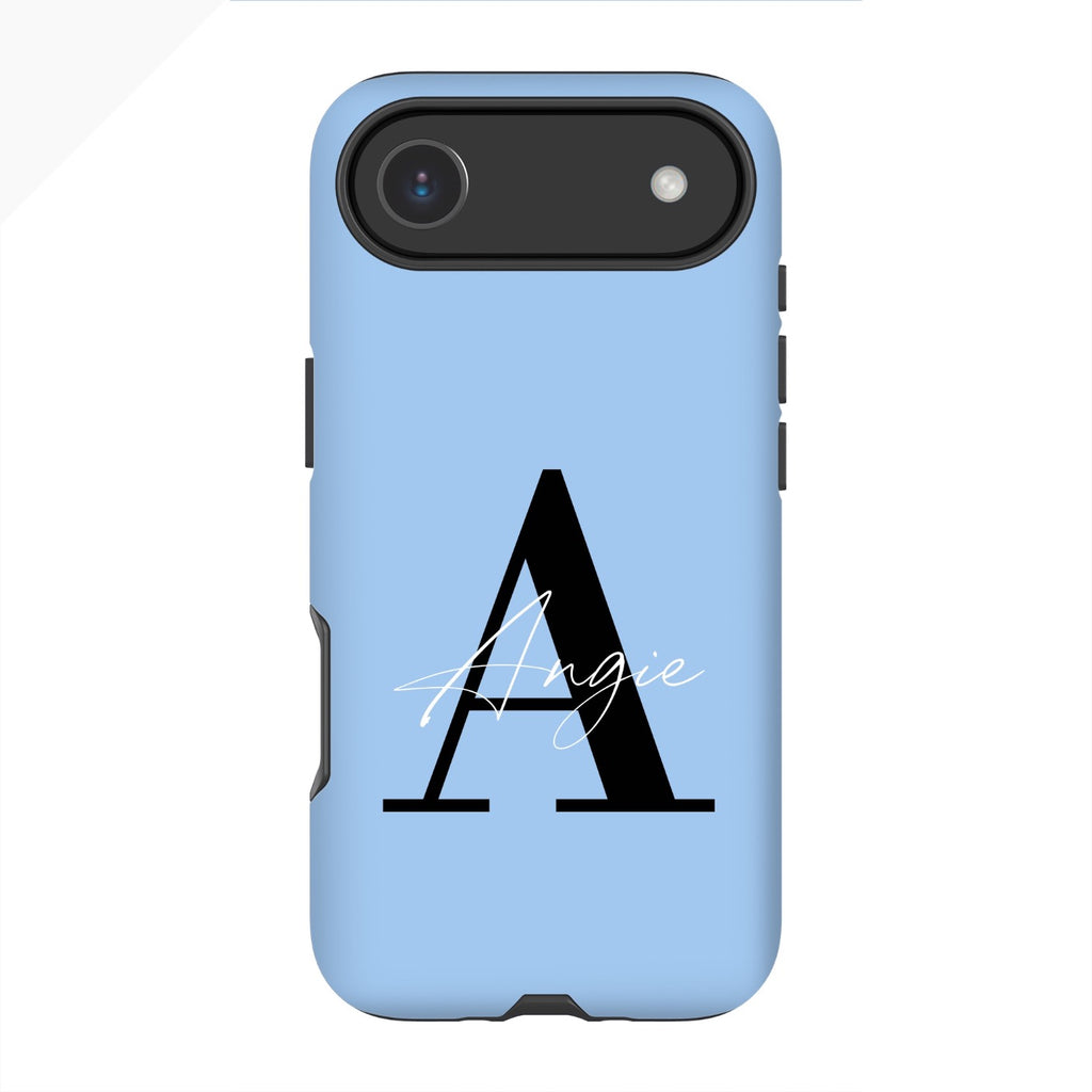 Personalised Baby Blue Name Initial iPhone 17 Air Case