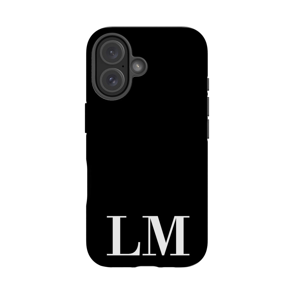 Personalised Black x White Initials iPhone 17 Case