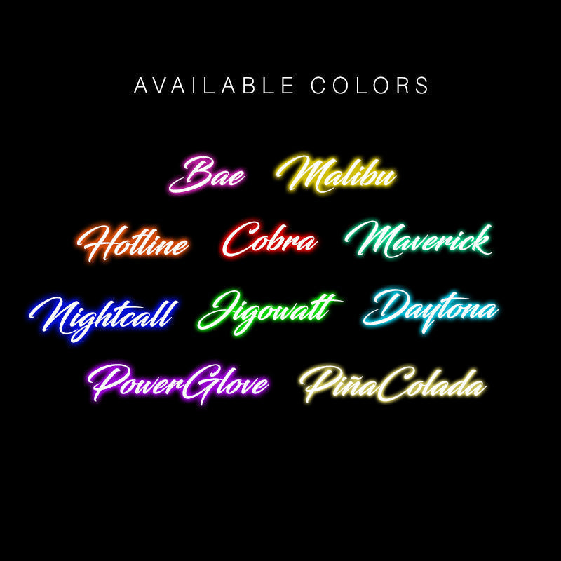 Personalised Neon Side Name iPhone 17 Air Case