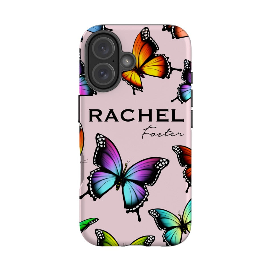 Personalised Butterfly Name iPhone 17 Case