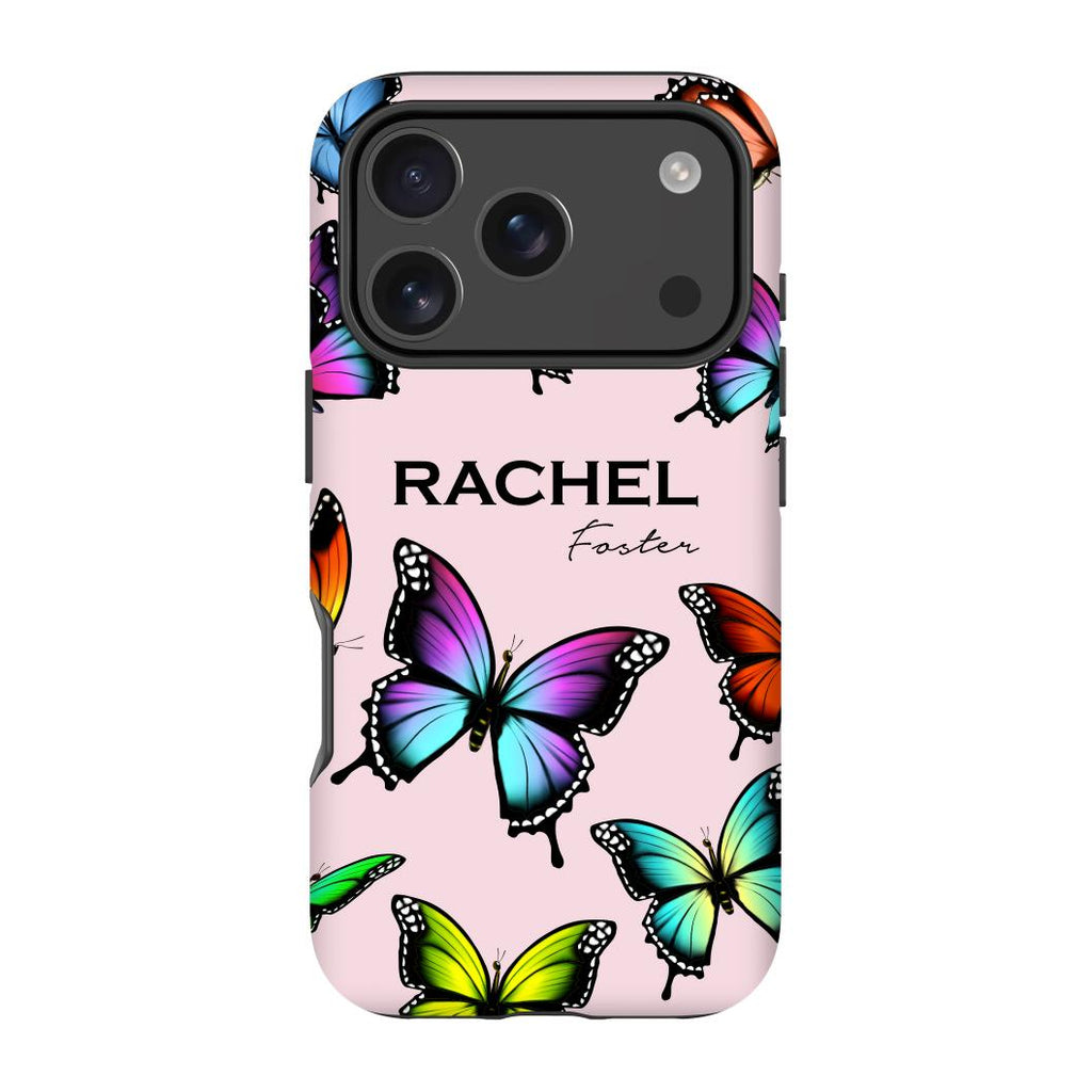 Personalised Butterfly Name iPhone 17 Pro Case