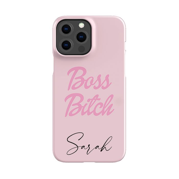 Personalised Boss B*tch iPhone 16 Plus Case