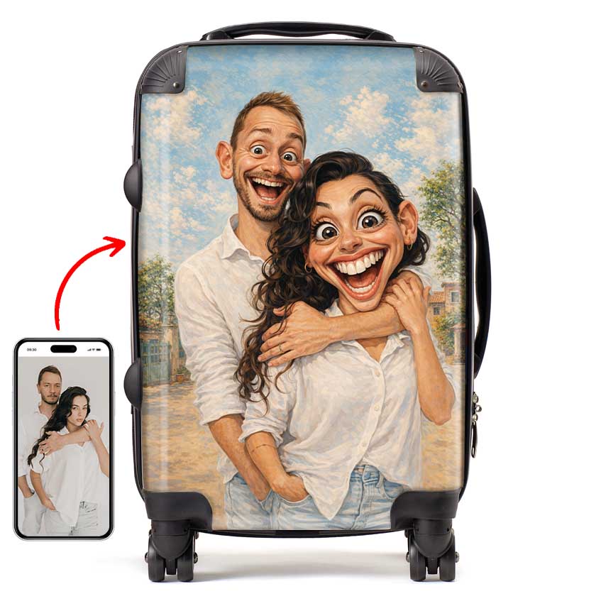 Personalised Caricature Suitcase