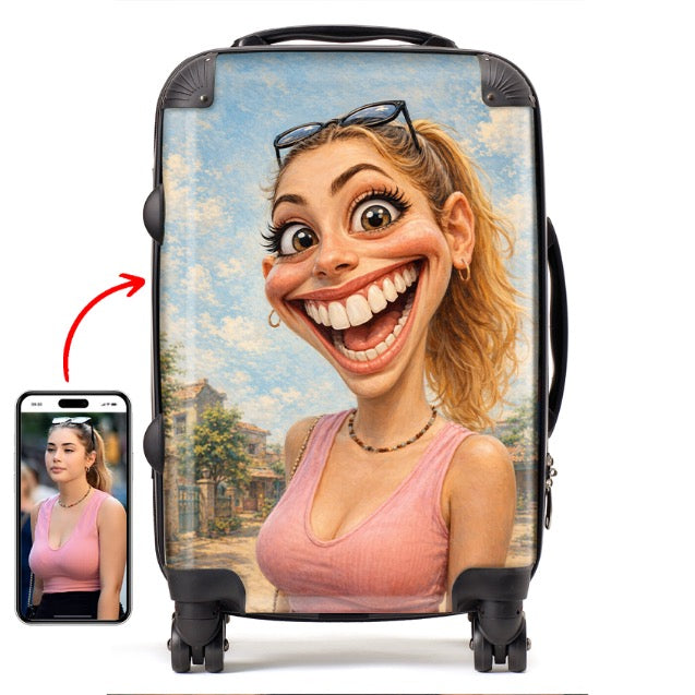 Personalised Caricature Suitcase