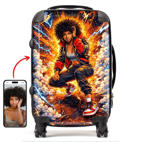 Personalised Comic Book Portrait Suitcase