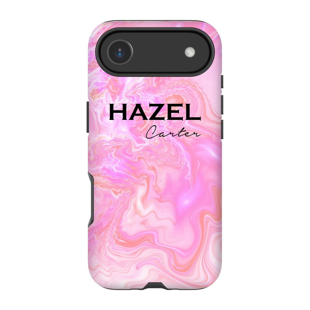 Personalised Cosmic Pink Name iPhone 17 Air Case
