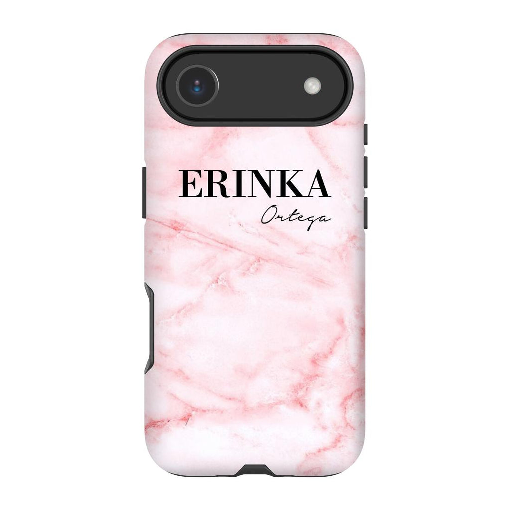 Personalised Cotton Candy Marble Name iPhone 17 Air Case