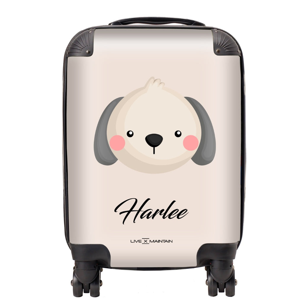 Personalised Cute Dog Kids Suitcase