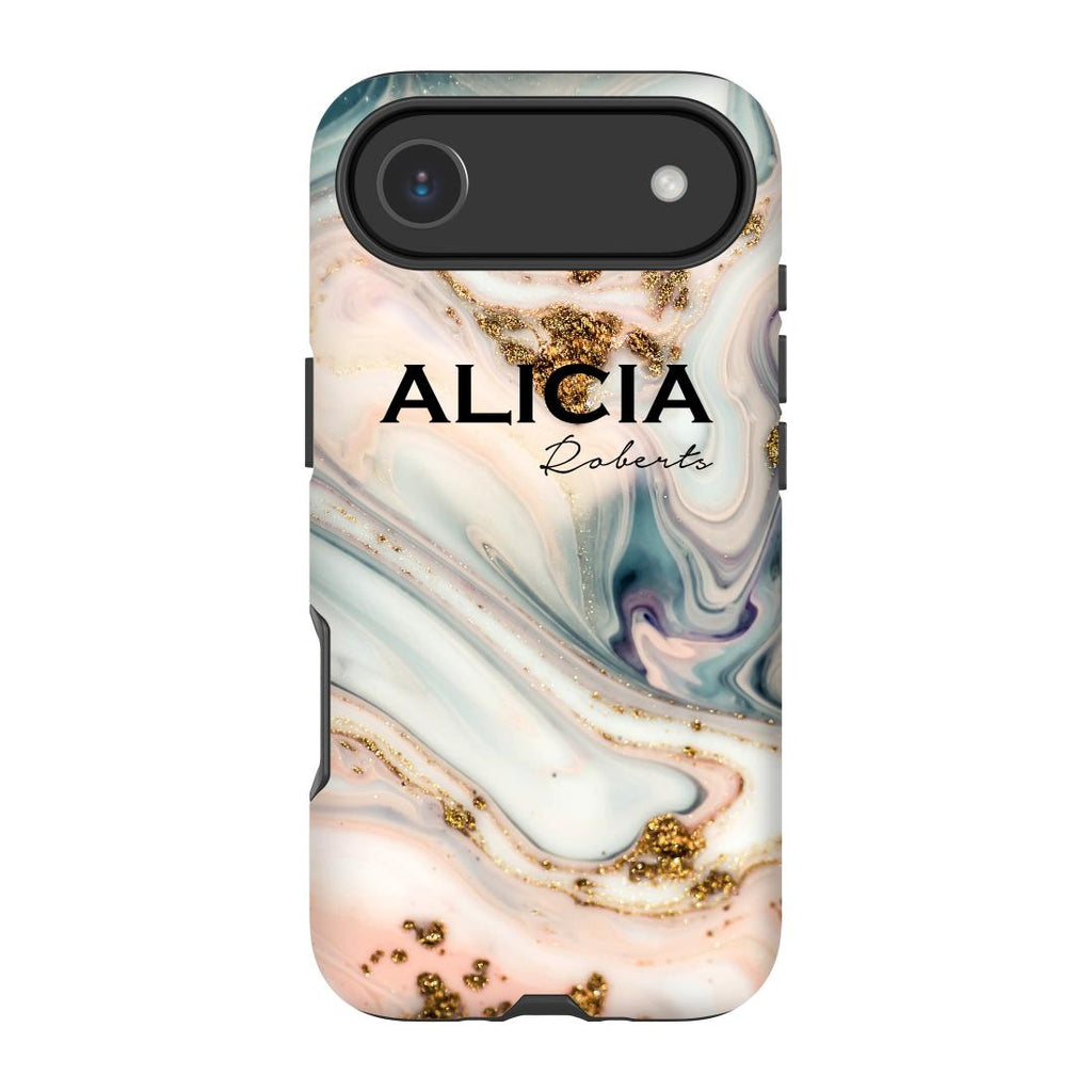 Personalised Fantasia Marble Name iPhone 17 Air Case