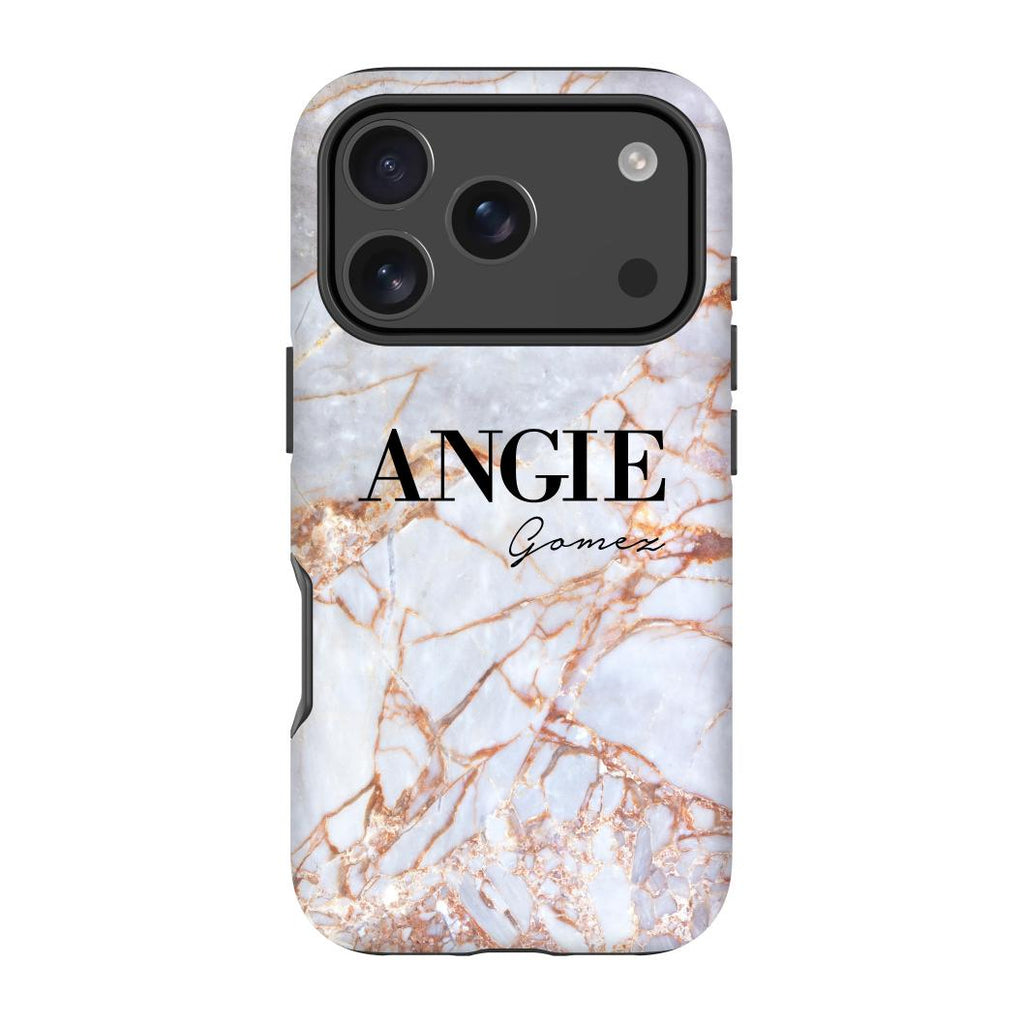 Personalised Fragment Marble Name iPhone 17 Pro Case