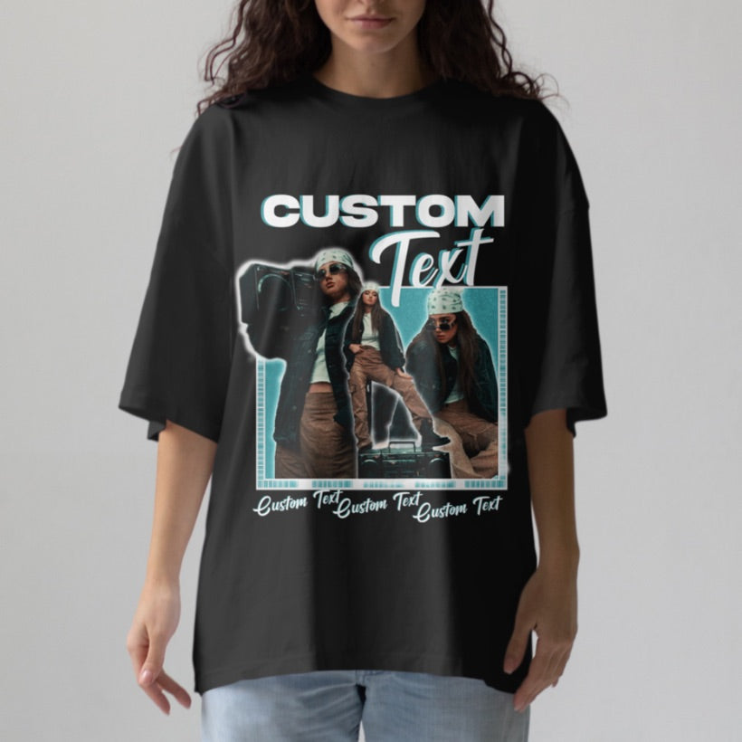 Personalised Oversized Graphic Print T-Shirt