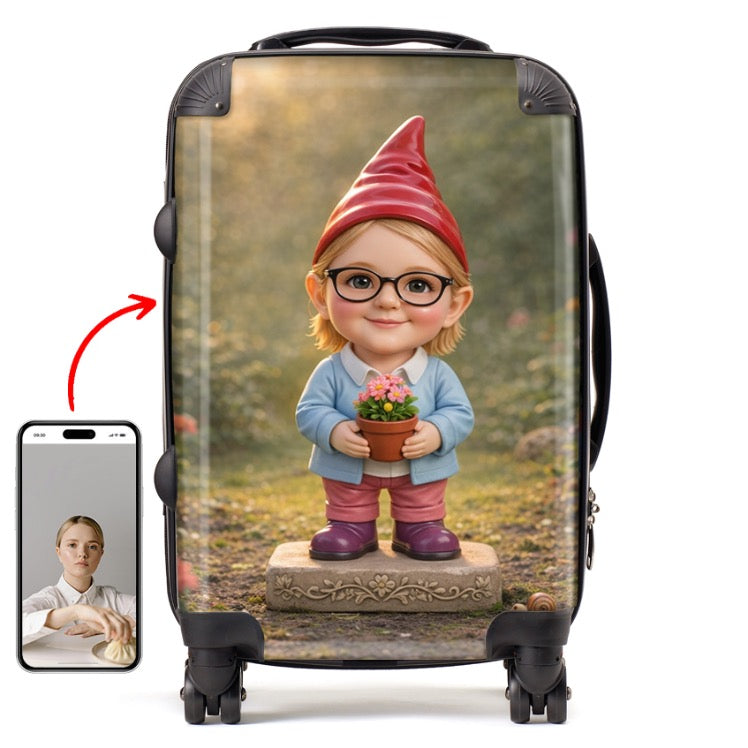 Personalised Garden Gnome Suitcase