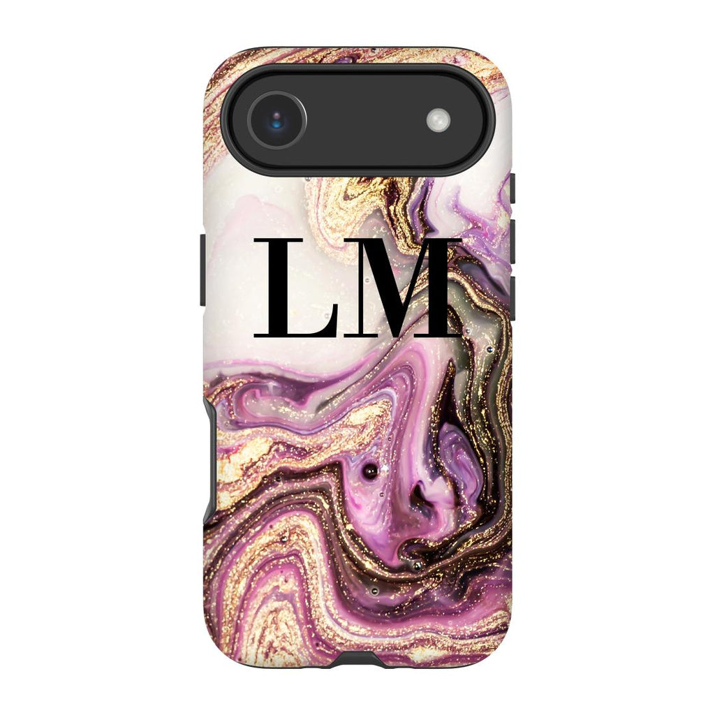 Personalised Gouache Marble initials iPhone 17 Air Case