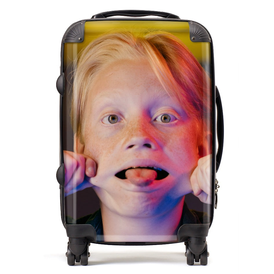 Personalised Upload Your Face Photo Suitcase 
