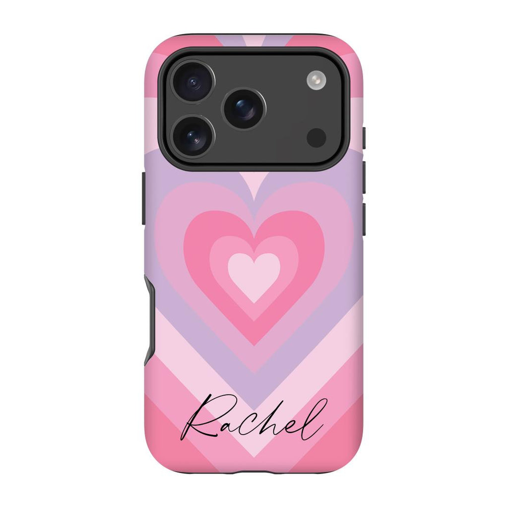 Personalised Heart Latte iPhone 17 Pro Case
