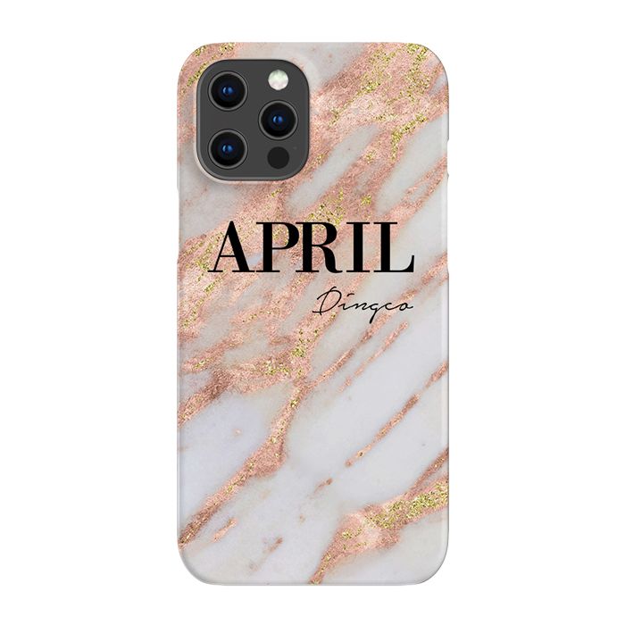 Personalised Aprilia Marble Name iPhone 16 Pro Case