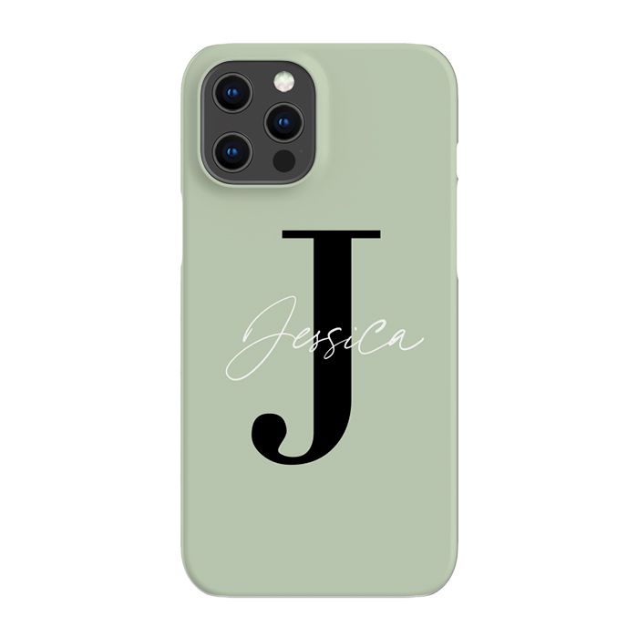 Personalised Sage Name Initial iPhone 16 Pro Max Case