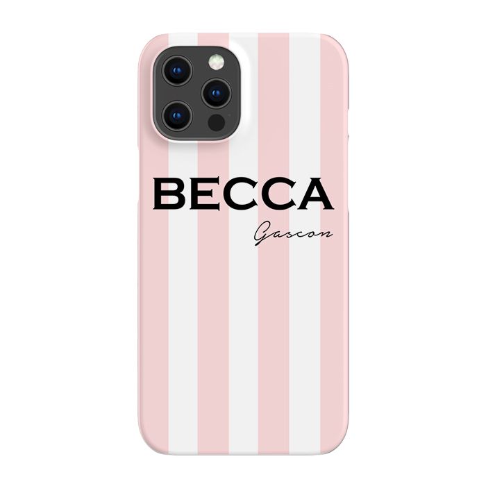 Personalised Bloom Stripe iPhone 16 Pro Max Case