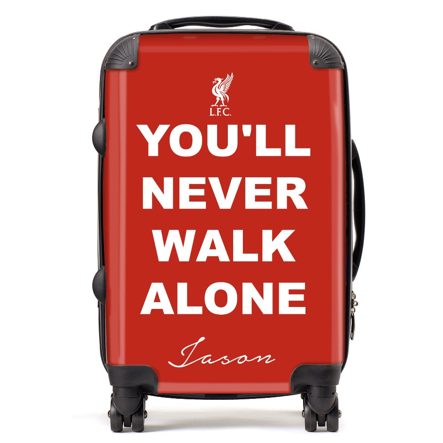 Limited Edition Personalised You'll Never Walk Alone Suitcase
