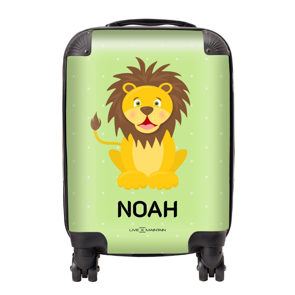 Personalised Lion Kids Suitcase LIVE x MAINTAIN