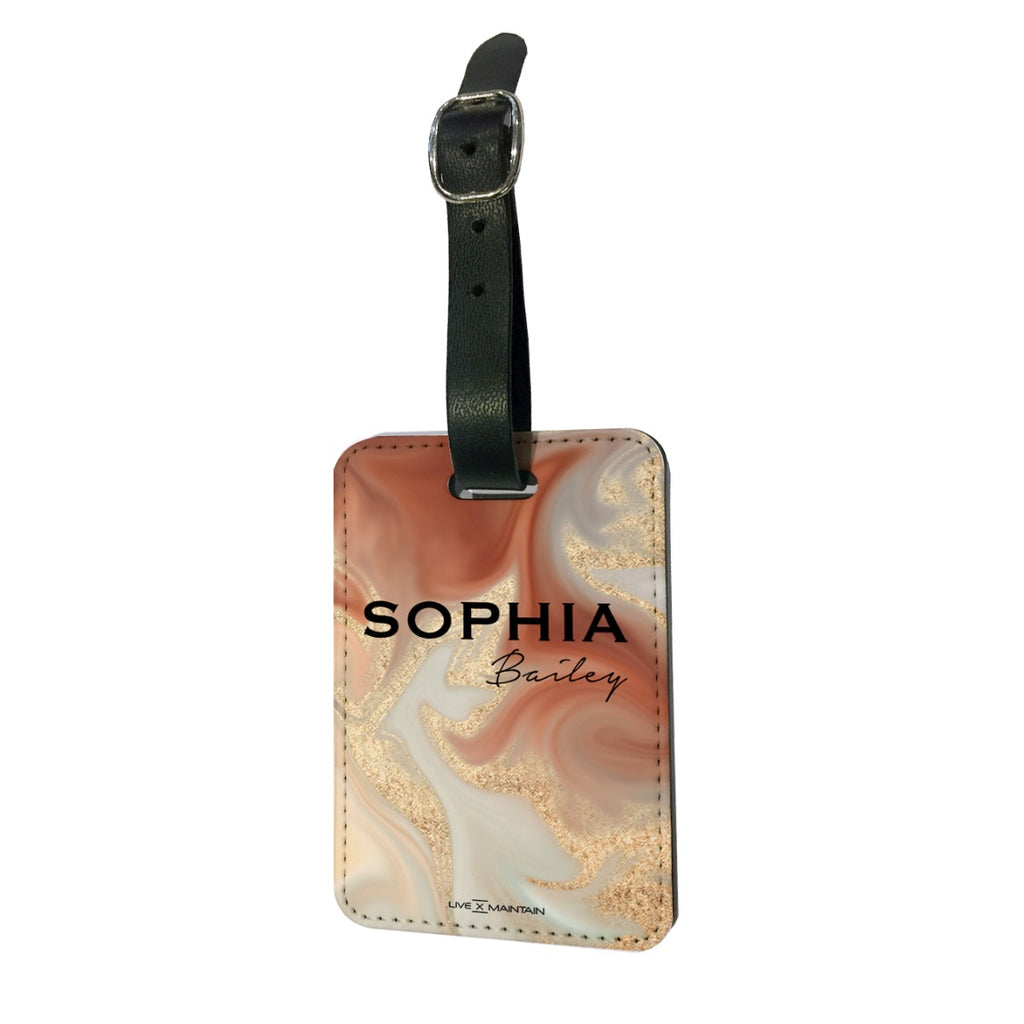 Personalised Liquid Luxury Marble Name Passport Cover