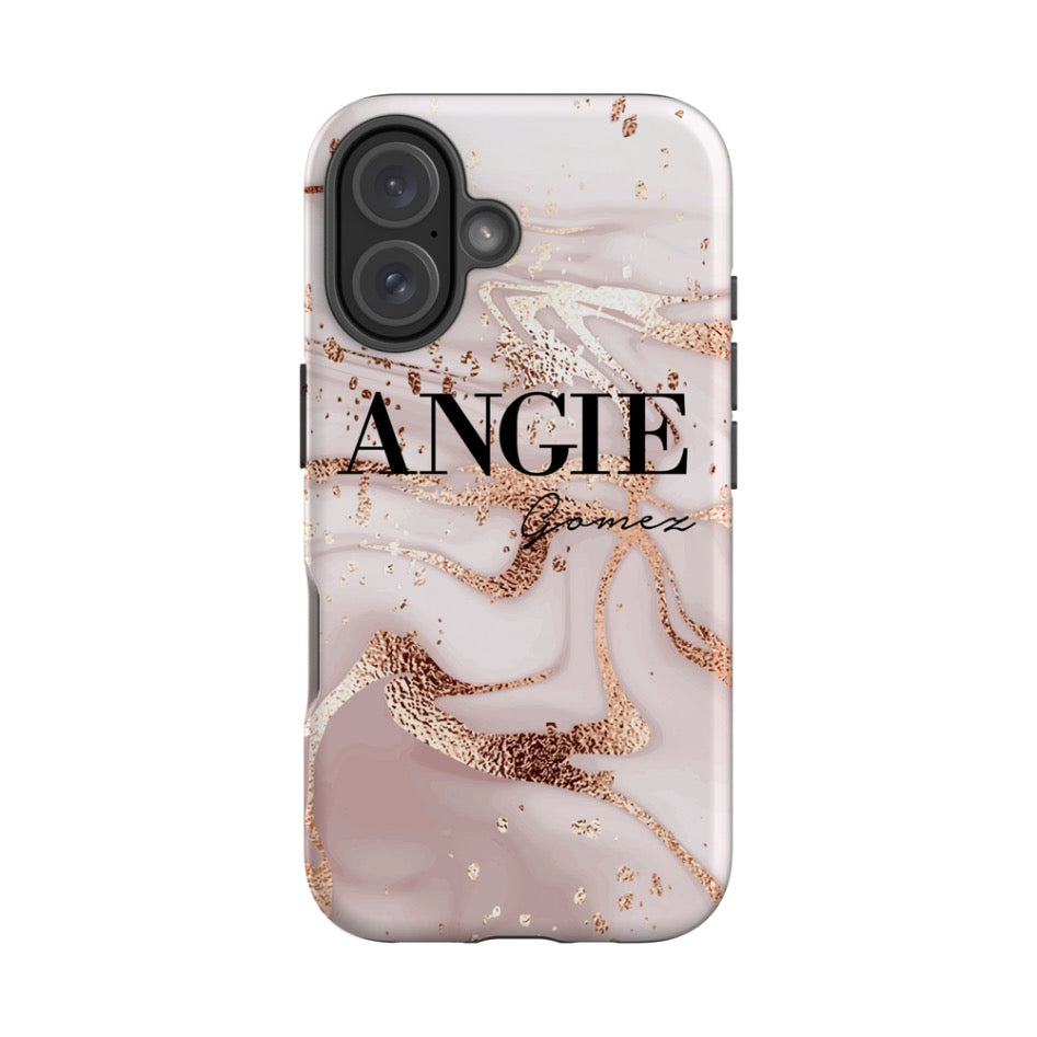 Personalised Liquid Marble Name iPhone 16 Plus Case
