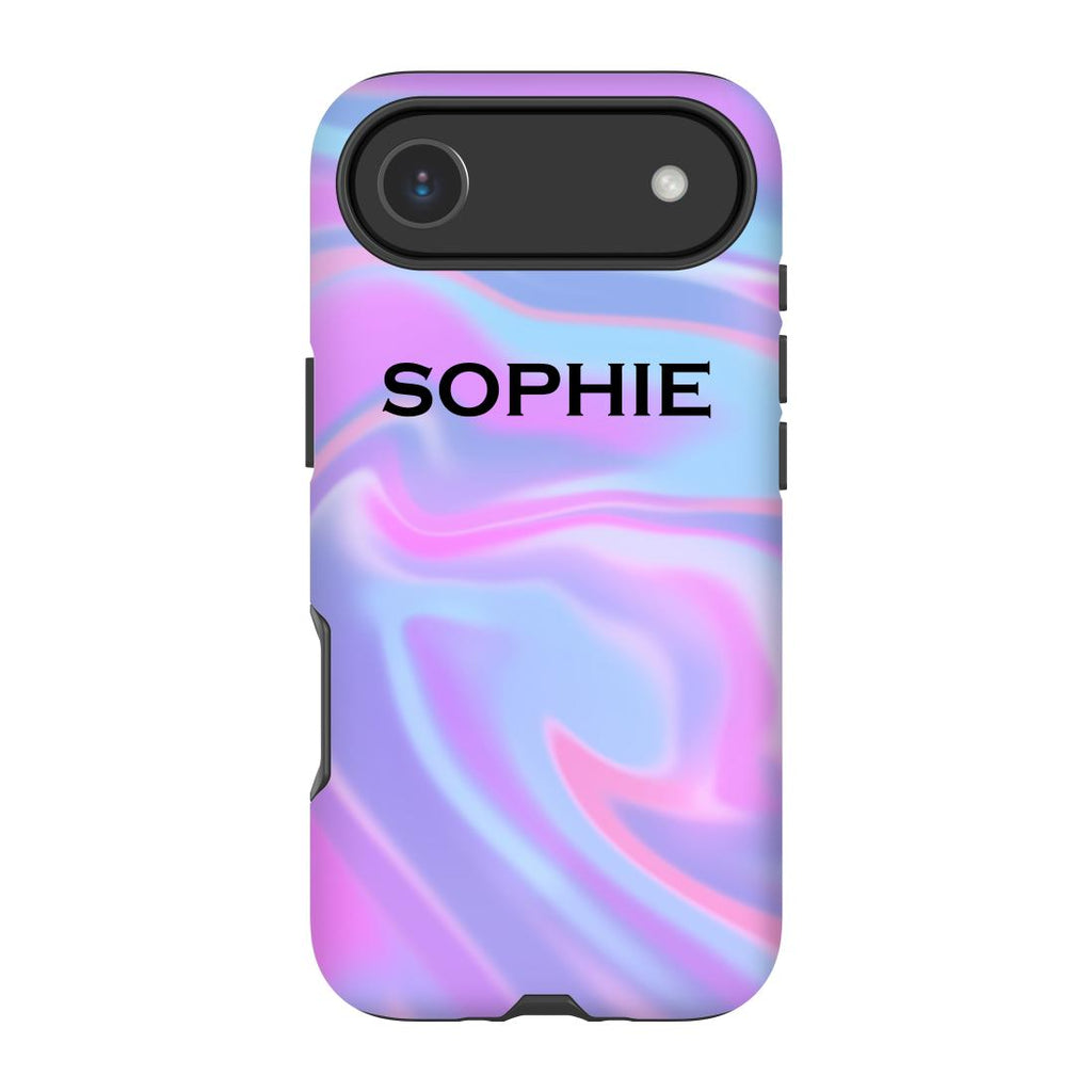Personalised Luxe Blue Name iPhone 17 Air Case