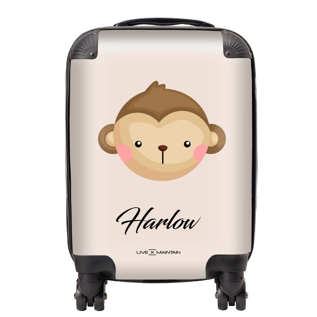 Personalised Cheeky Monkey Kids Suitcase