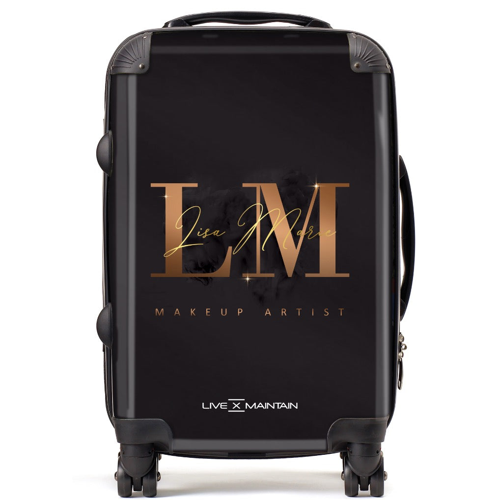 Personalised Makeup Beauty Aesthetics initials Suitcase
