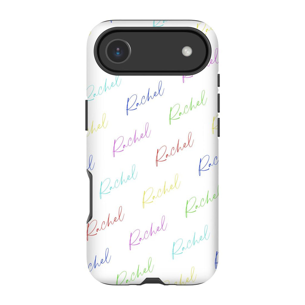 Personalised Multicolor Script Name iPhone 17 Air Case